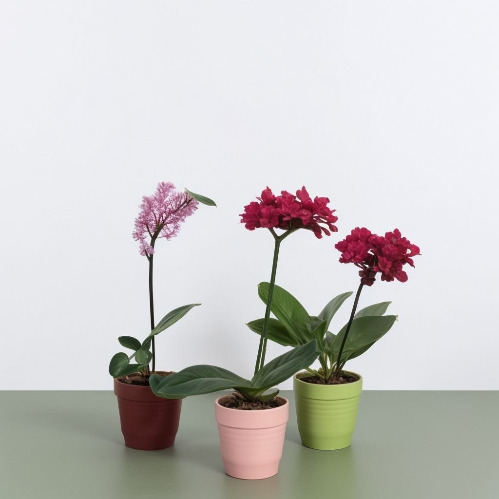 Miniaturowa orchidea w doniczce