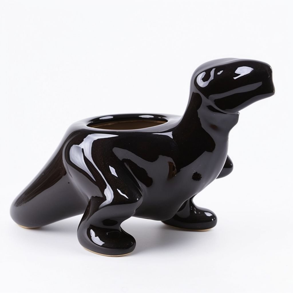 Doniczka Dinozaur czarny