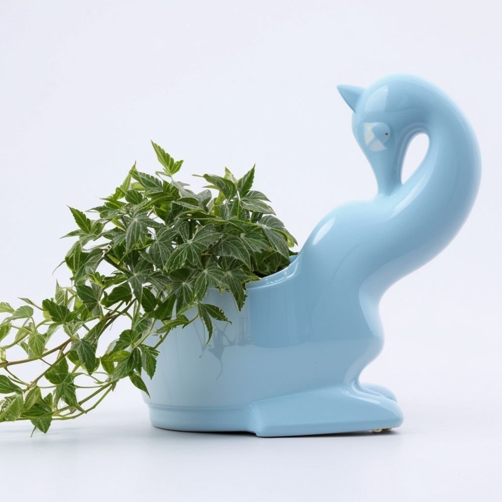 Doniczka Żyrafa niebieska - obrazek 2