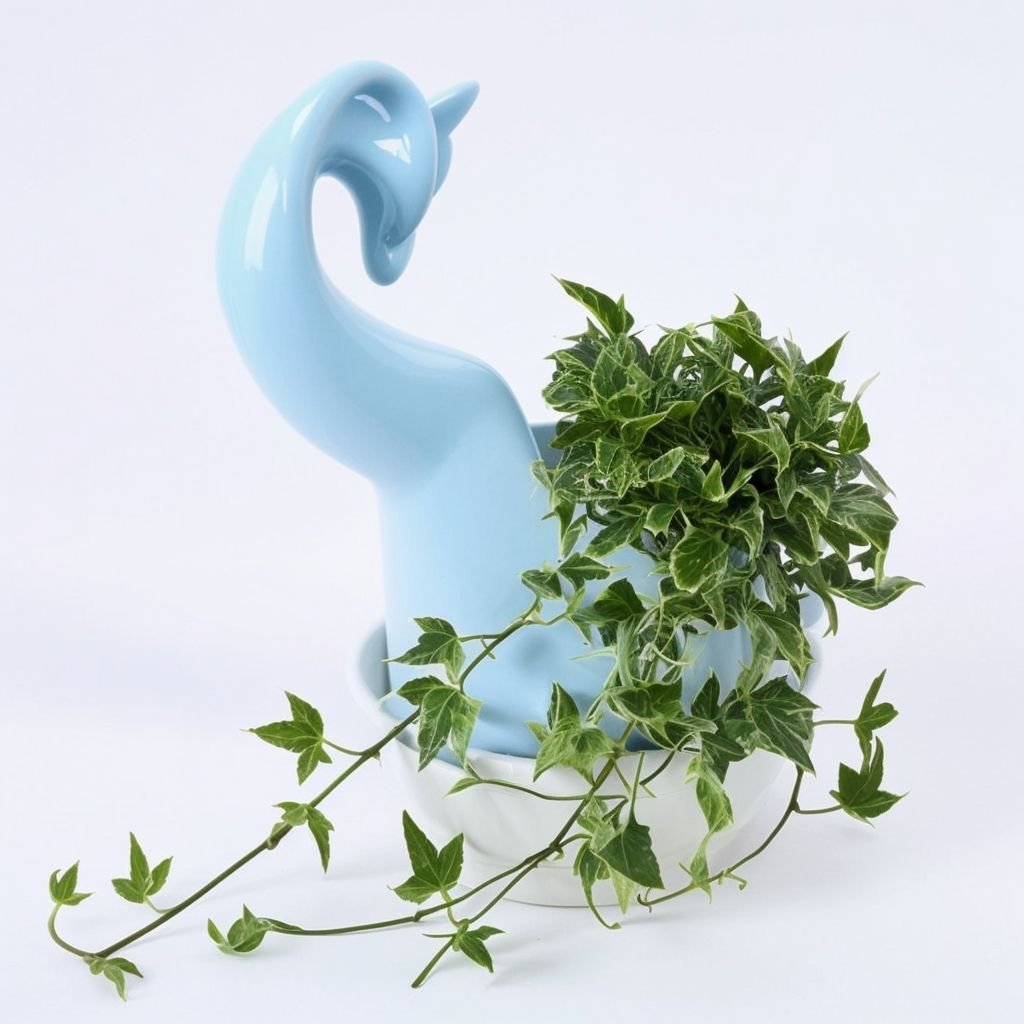 Doniczka Żyrafa niebieska - obrazek 3