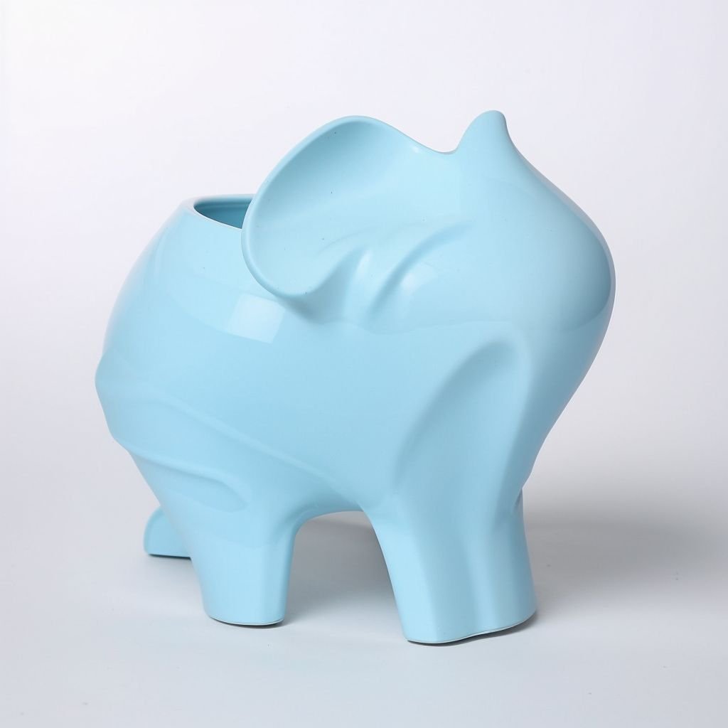 Doniczka Słoń niebieski - obrazek 3