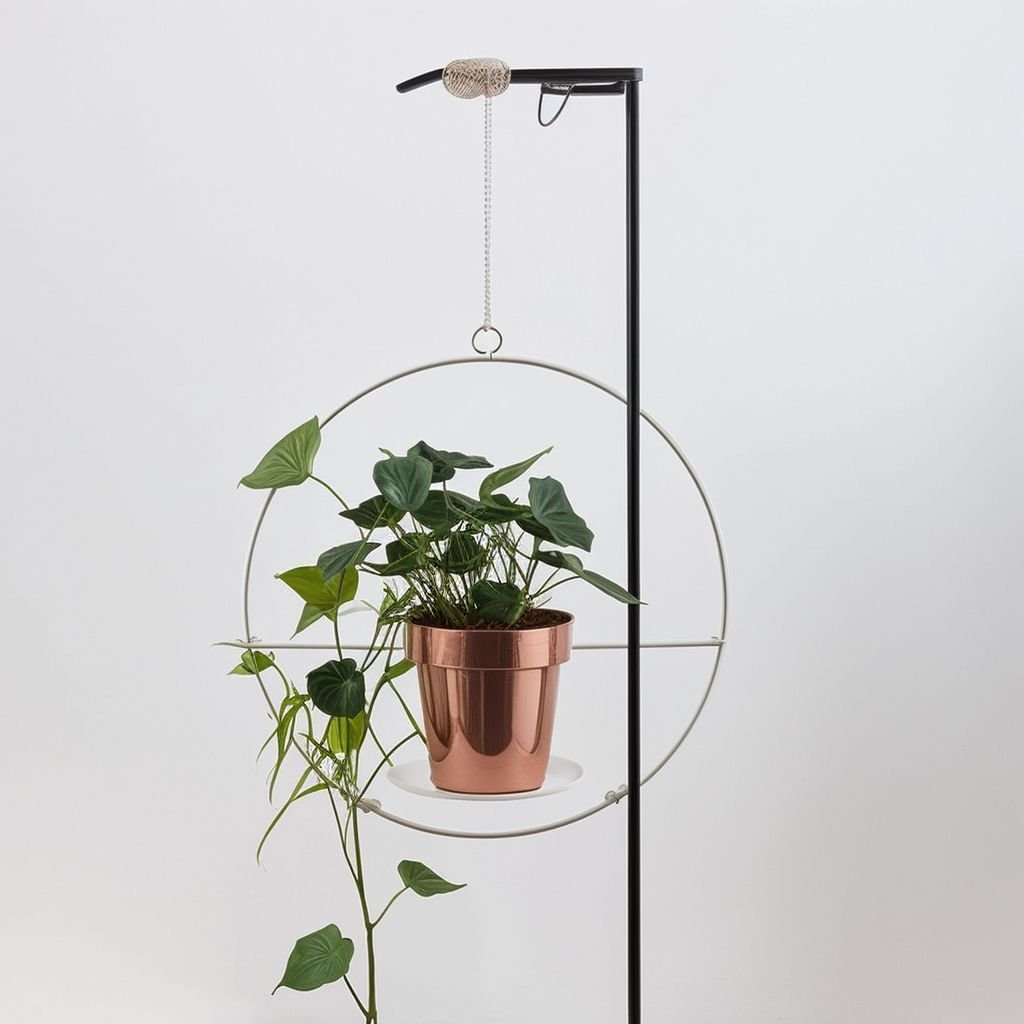 Okrągła wisząca doniczka