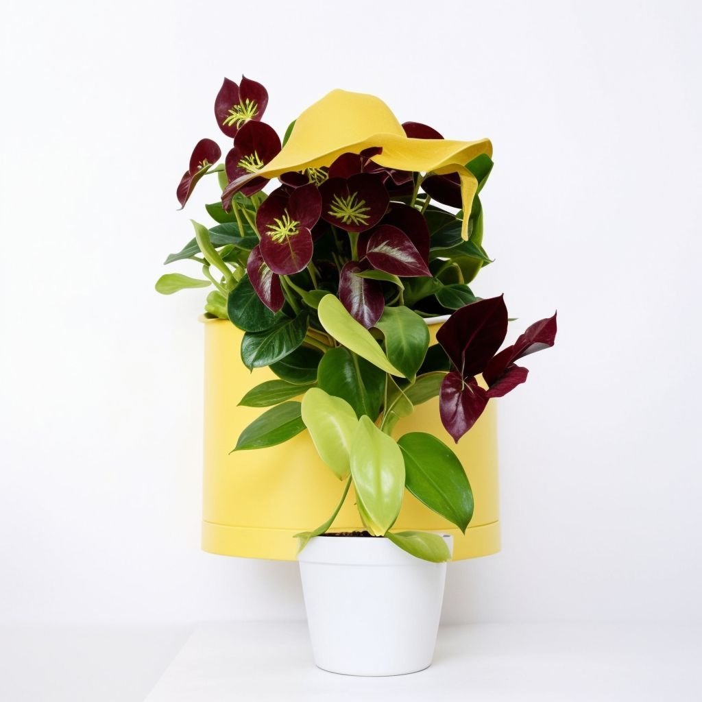 Bratki w ceramicznej kopercie