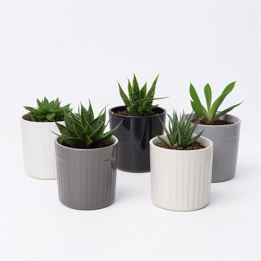 Mieszanka Echeveria w doniczce