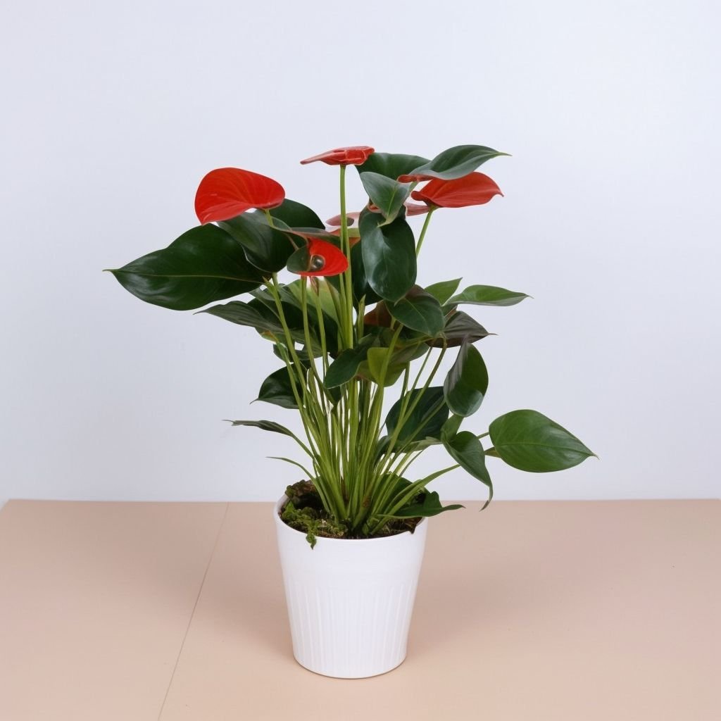 Zestaw w białej ceramicznej doniczce "Dom" - obrazek 2