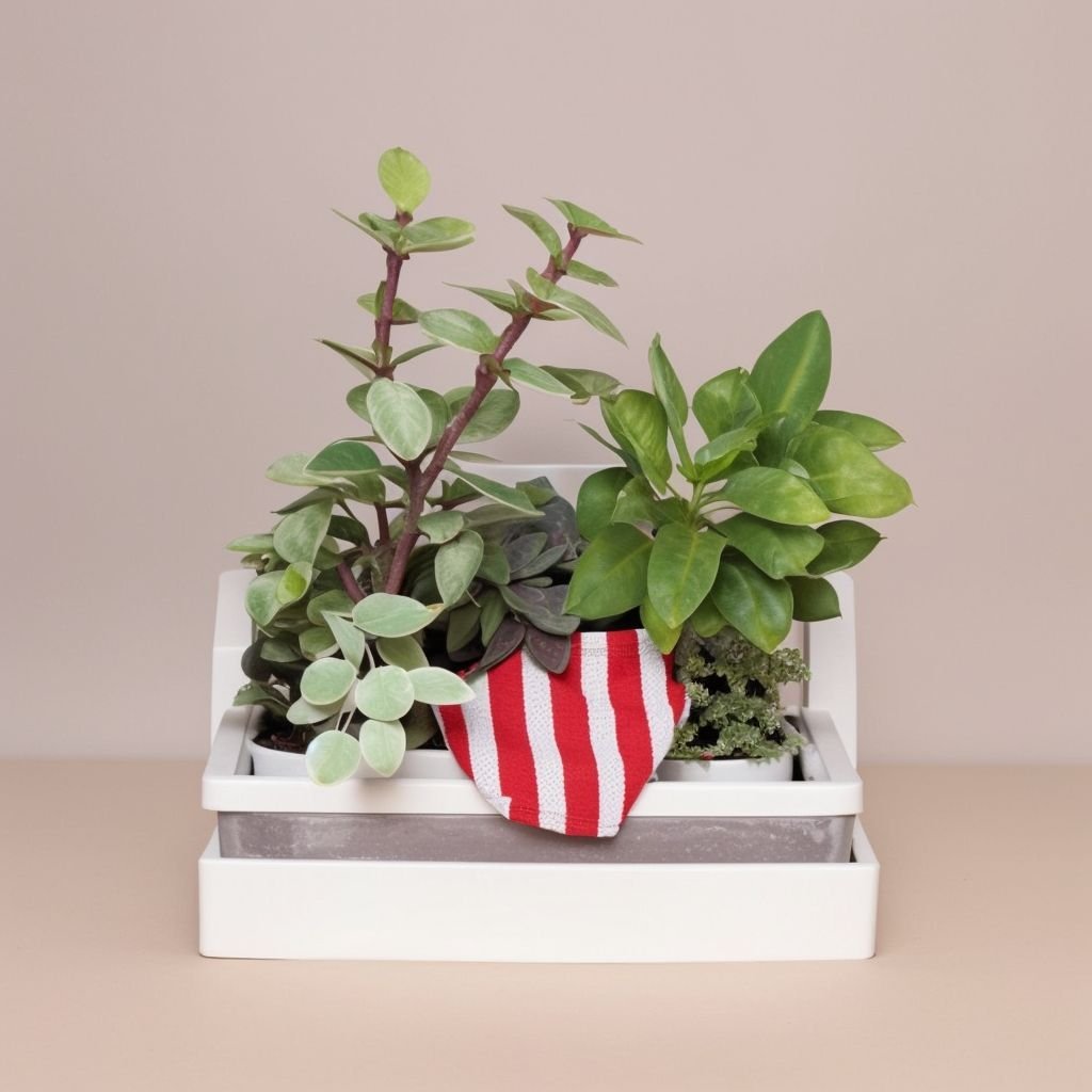 Kompozycja ogrodowa z sukulentów w doniczkach - obrazek 3