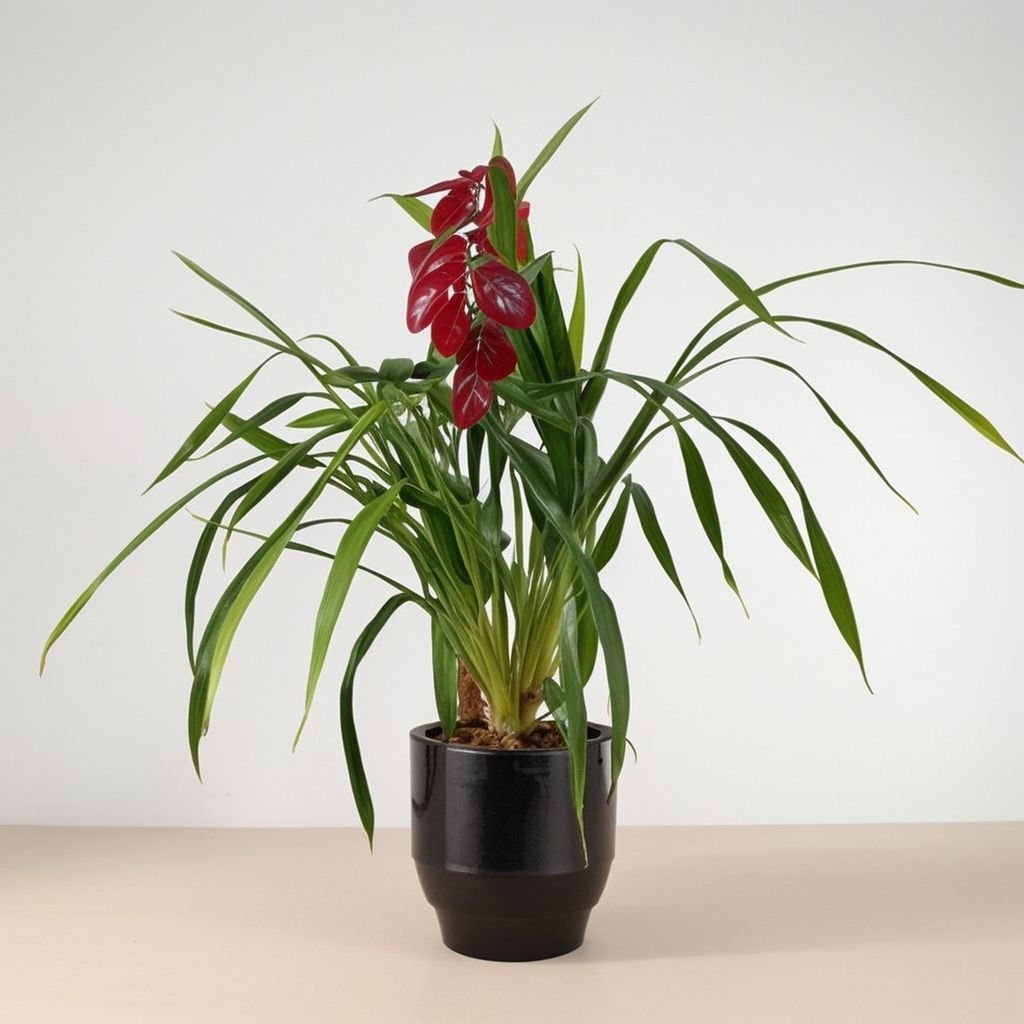 Storczyk Cymbidium bordowy