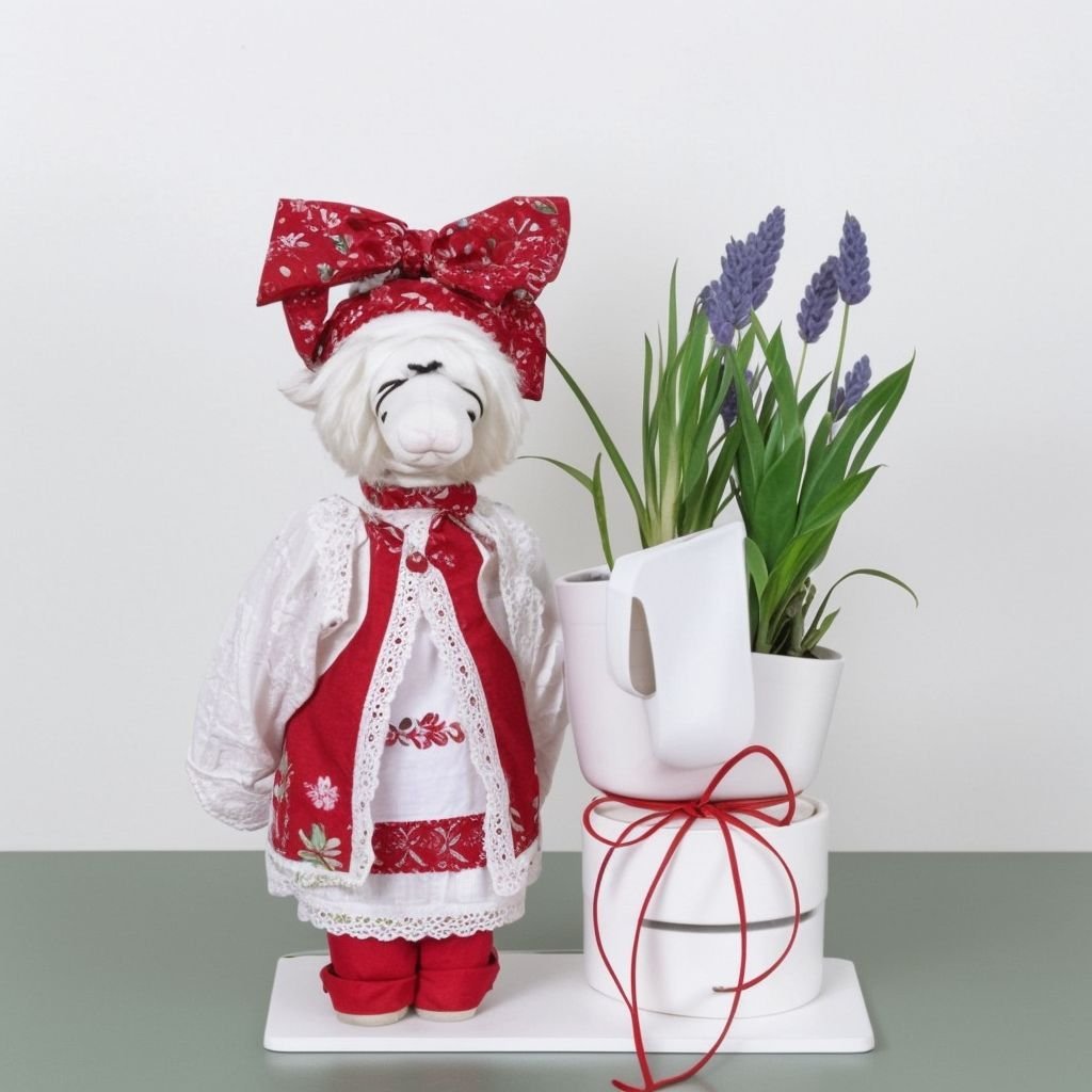 Lalka wewnętrzna Solokha z rośliną