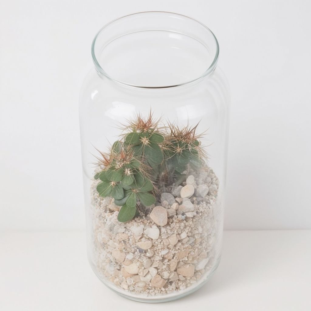 Kompozycja w wazonie z kaktusem - obrazek 2