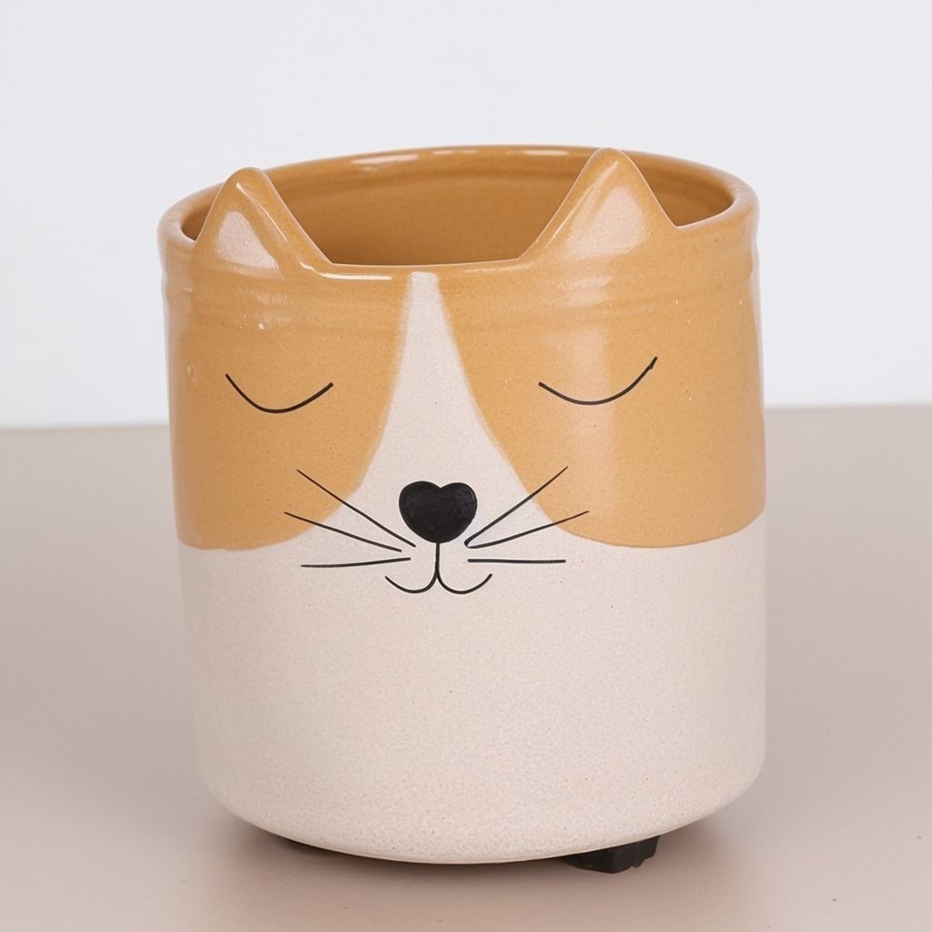 Doniczka dla kota z uszami