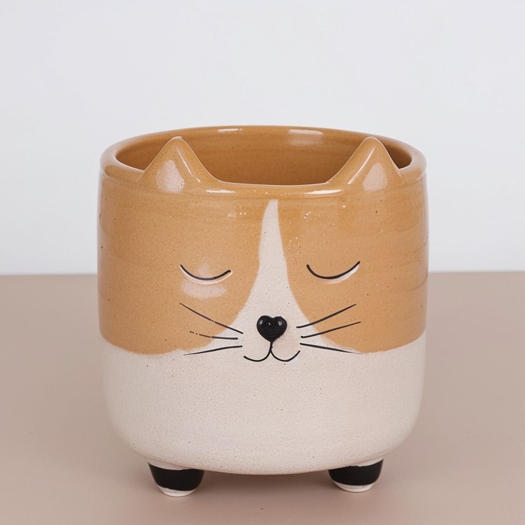 Doniczka dla kota z uszami