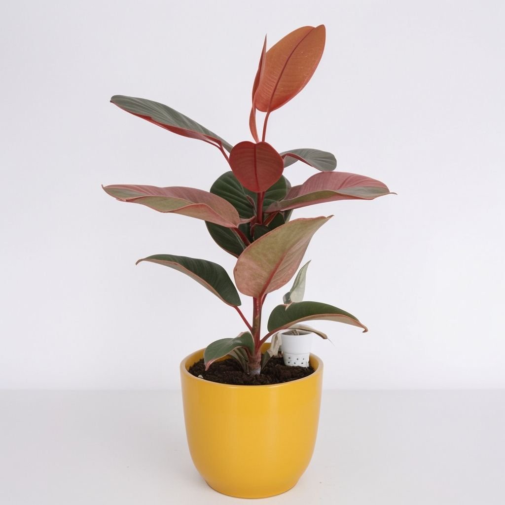 Ficus Elastica ''Ruby'' w doniczce