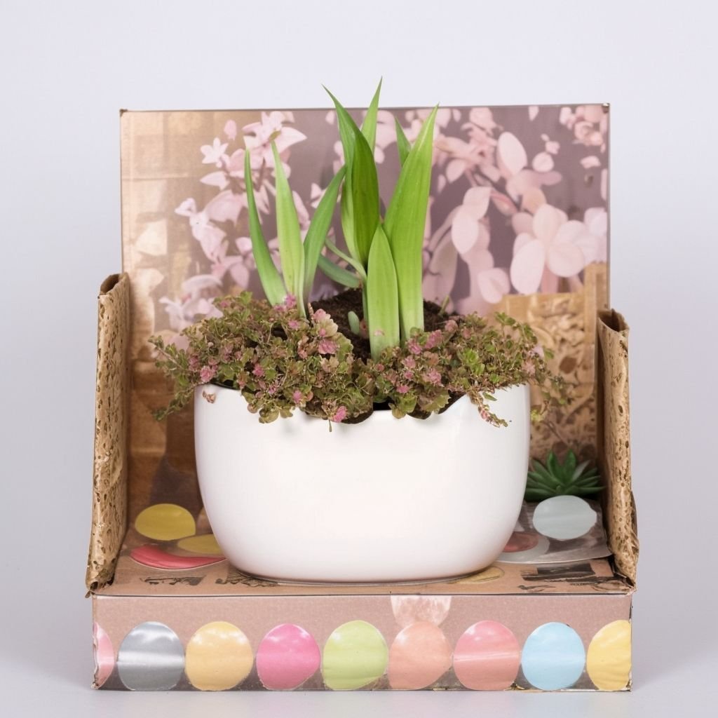 Kompozycja z żonkili w doniczce